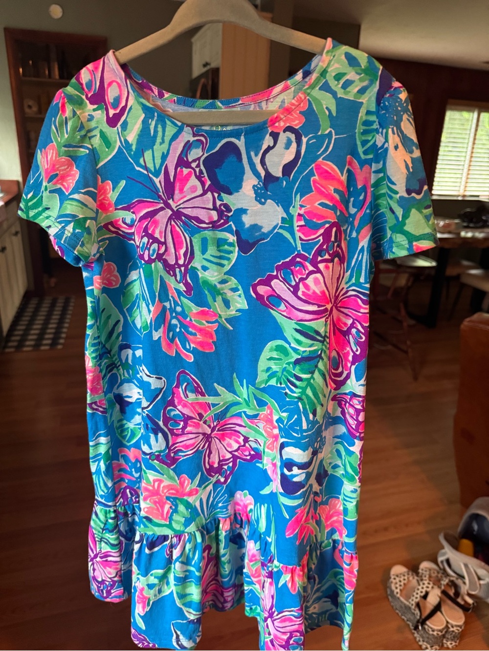 Lilly Pulitzer Girls Emina Swing Butterfly Dress